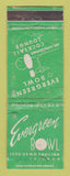 Matchbook Cover - Evergreen Bowling Chicago IL POOR