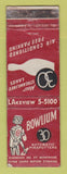 Matchbook Cover - 30 Bowlium Bowling Chicago IL AMF Robot WORN