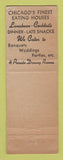 Matchbook Cover - Petricca's Restaurant Chicago IL WEAR