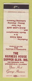 Matchbook Cover - Harness House Supper Club Springfield IL WORN