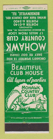 Matchbook Cover - Mohawk Country Club Bensenville IL WEAR