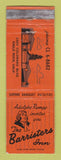 Matchbook Cover - Barristers Inn Eagle Rock CA WEAR
