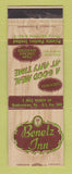 Matchbook Cover - Benetz Inn Restaurant Quakertown PA
