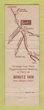Matchbook Cover - Benetz Inn Restaurant Quakertown PA
