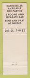 Matchbook Cover - East Inn Restaurant Chicago IL WEAR