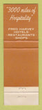 Matchbook Cover - Victor Hugo Inn Laguna Beach CA Fred Harvey