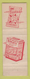 Matchbook Cover - Popcorn Krun Chee Potatoe Chips WEAR
