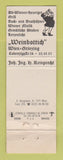 Matchbook Cover - Weingut Heuriger Ing Keinprecht Cobenzlgasse Australia WEAR