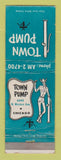 Matchbook Cover - Town Pump Chicago IL WORN