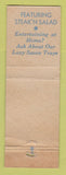 Matchbook Cover - Town Pump Chicago IL WORN