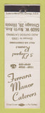 Matchbook Cover - Ferrara Manor Catering Chicago IL WEAR