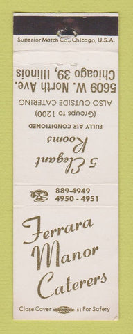 Matchbook Cover - Ferrara Manor Catering Chicago IL WEAR