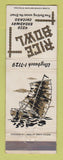 Matchbook Cover - Rice Bowl Chicago IL Chinese?