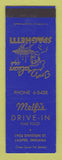 Matchbook Cover - Melfi's Drive In Jasper IN SAMPLE