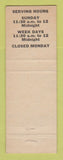 Matchbook Cover - Kramer's Restaurant Drive In Peoria IL