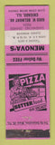 Matchbook Cover - Menova's Restaurant Pizza Chicago IL WEAR