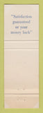 Matchbook Cover - Sears Roebuck Stores