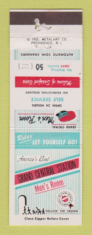 Matchbook Cover - Grand Central Station Men's Room Joke Gag