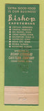 Matchbook Cover - Bishop Cafeterias Lincoln Omaha NE Des Moines WEAR
