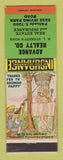 Matchbook Cover - Advance Real Estate Chicago IL HL Sterett hillbilly