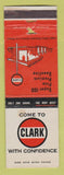 Matchbook Cover - Clark oil gas PAPER LOSS