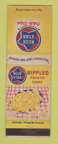 Matchbook Cover - Blue Star Potato Chips WEAR