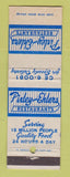 Matchbook Cover - Pixley and Ehlers Restaurants Chicago IL