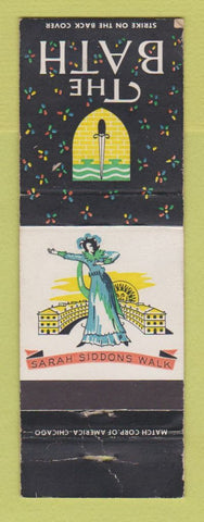 Matchbook Cover - The Bath Sarah Siddons Walk Hotel Ambassador Chicago IL