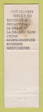 Matchbook Cover - Barone's Pizza Restaurant La Grange Park IL WEAR