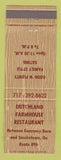 Matchbook Cover - Dutchland Farmhouse Restaurant