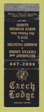 Matchbook Cover - Czech Lodge North Riverside IL WORN