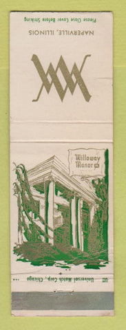Matchbook Cover - Willoway Manor Naperville IL WEAR