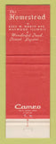 Matchbook Cover - The Homestead Restaurant Maywood IL