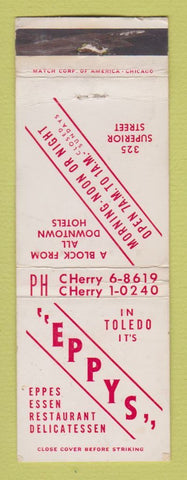Matchbook Cover - Eppys Restaurant De3li Toledo OH WEAR