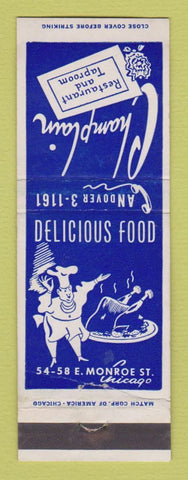 Matchbook Cover - Champlain Restaurant Chicago IL