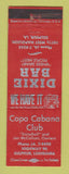 Matchbook Cover - Copa Cabana Club Sulphur LA Dixie Bar