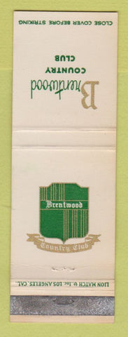 Matchbook Cover - Brentwood Country Club CA WEAR