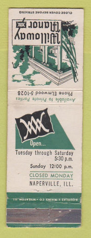 Matchbook Cover - Willoway Manor Naperville IL WEAR