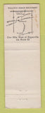 Matchbook Cover - Willoway Manor Naperville IL WEAR
