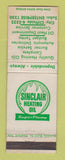 Matchbook Cover - Sinclair oil gas Heating Oil Chicago? WEAR