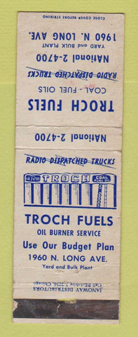 Matchbook Cover - Troch Fuels Chicago? IL WORN