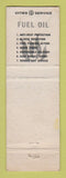 Matchbook Cover - Apex Motor Fuel Cities oil gas Skokie IL