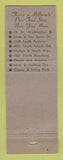 Matchbook Cover - Hillman's Market Basket Grocery Chicago IL