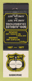 Matchbook Cover - Awapuni School Jubilee Bisborne New Zealand 1977