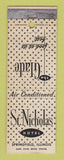 Matchbook Cover - St Nicholas Hotel Springfield IL