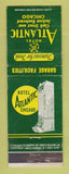 Matchbook Cover - Atlantic Hotel Chicago IL WEAR