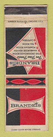 Matchbook Cover - Brandeis Restaurants Chicago? WORN