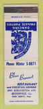Matchbook Cover - Blue Bonnet Restaurant Brookfield IL WEAR