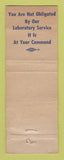 Matchbook Cover - U SADhesives Chicago IL WORN