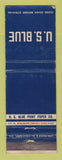 Matchbook Cover - US Blue Print Paper Chicago IL WORN